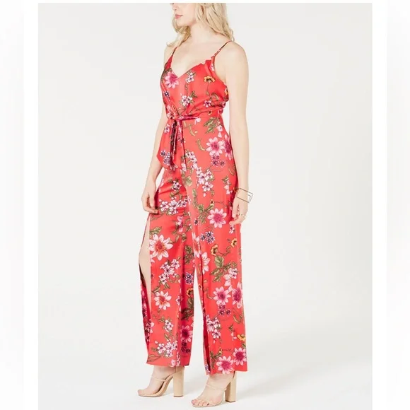 Guess Isora Floral-Print Split-Leg Jumpsuit - Picture 3 of 4